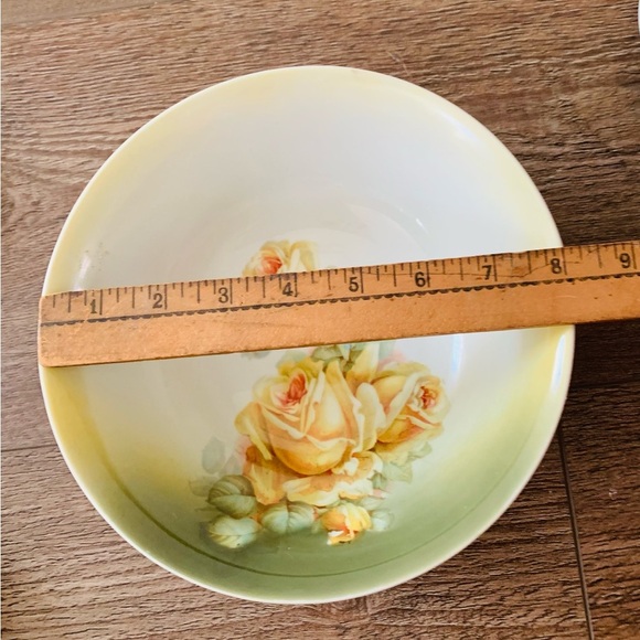 Vintage Germany Hand-Painted
Yellow Roses Serving Bowl - Picture 4 of 15